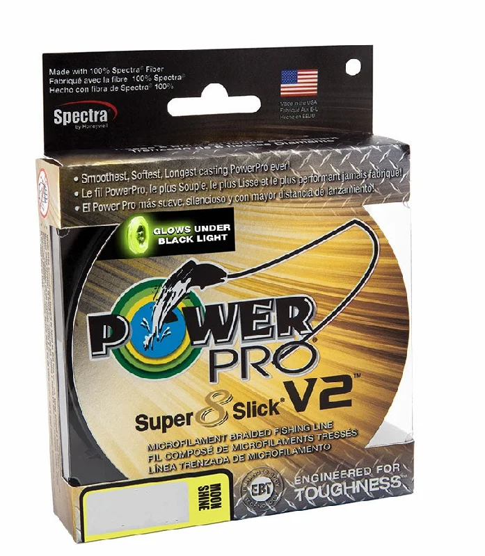 All-Purpose Fishing Line-PowerPro Super Slick V2 Braided Line 65lb 1500yds - Moonshine