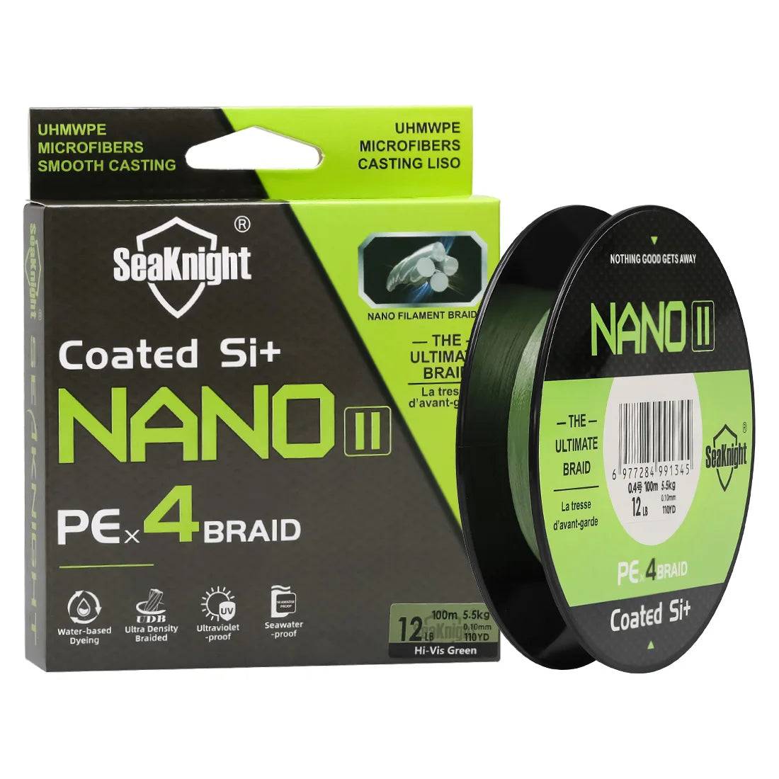 Braided Fishing Line for Professional Use-SeaKnight NANO II Braided Fishing Line