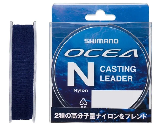 Fishing Line for Saltwater-Shimano Ocea Nylon Casting Leader Fishing Line - 30 m