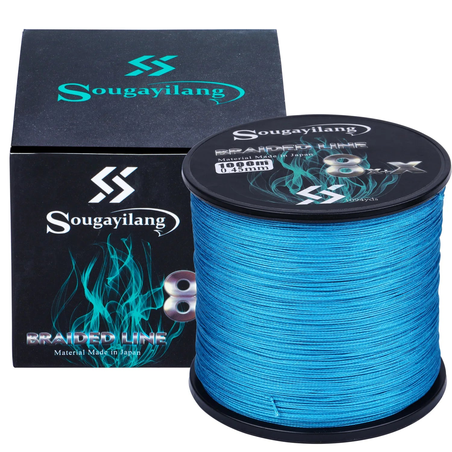 Best Fishing Line for Baitcaster-Sougayilang 9 Strands PE Fishing Line