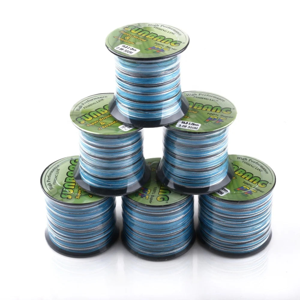 Affordable Fishing Line for Beginners-Lureswholesale® Super Strong Durable 300 meters Braided Wire Fishing PE fishing line