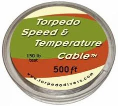 Fishing Line with High Resistance to Wear-Torpedo Fishing Products Speed & Temperature Cable 300'