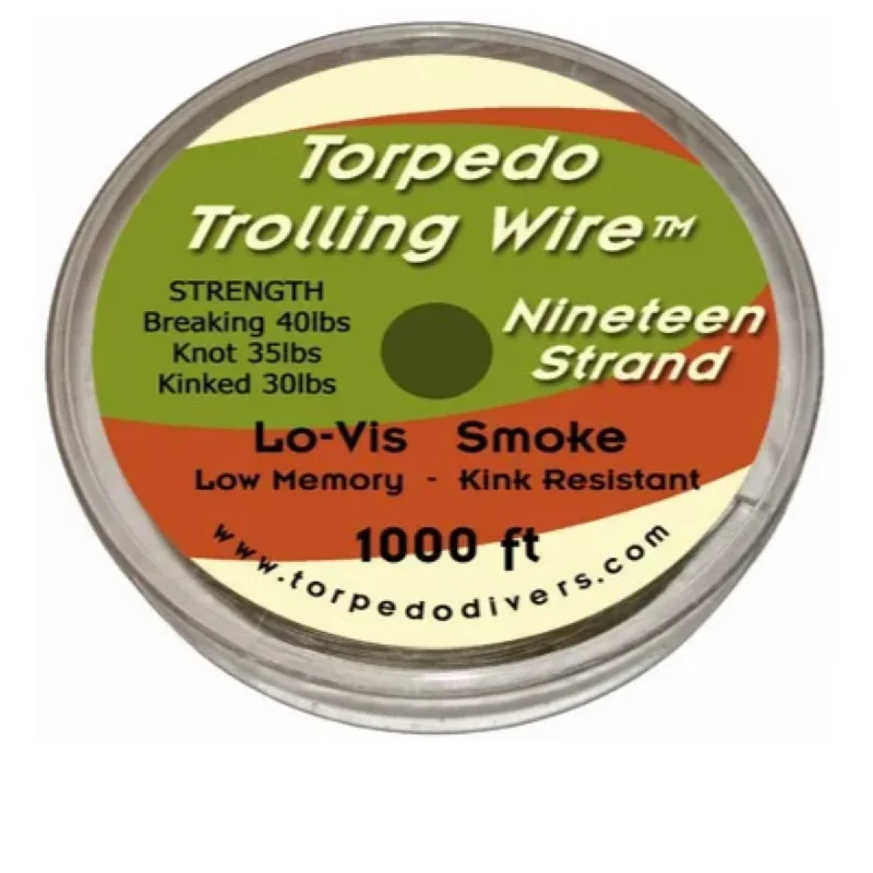 Transparent Fishing Line-Torpedo Fishing Products Trolling Wire 19 Strand 1000ft