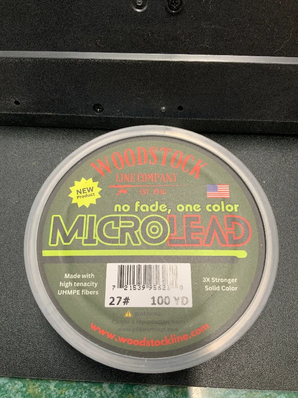 Superior Fishing Line for Big Fish Catch-Woodstock Micro Lead 100 yds