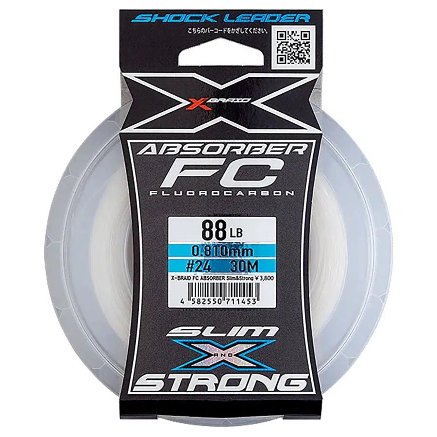 Premium Braided Fishing Line-YGK X-Braid FC Absorber Slim & Strong